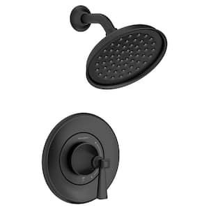 Rumson Single-Handle 1-Spray Shower Faucet with 1.8 GPM in Matte Black (Valve Included)