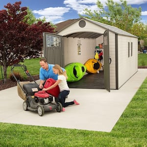 8 ft. x 20 ft. Plastic Storage Shed