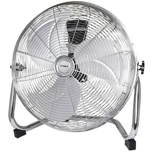 12 in. Industrial Grade High Velocity Drum Fan with Chrome Grill