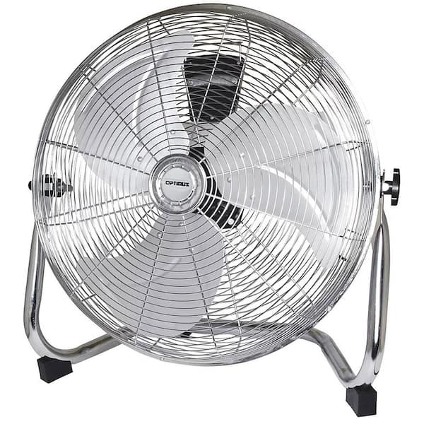Optimus 12 in. Industrial Grade High Velocity Drum Fan with Chrome Grill