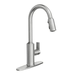 Meena Single-Handle Pull Down Sprayer Kitchen Faucet with Power Clean and Reflex in Spot Resist Brushed Nickel