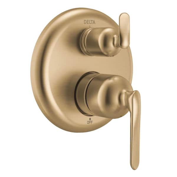 Bonacci 3-Setting Integrated Diverter 2-Handle Valve Trim Kit in Lumicoat Champagne Bronze (Valve Not Included)