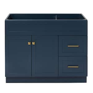 Hamlet 42 in. W x 21.5 in. D x 34.5 in. H . Bath Vanity Cabinet without Top in Midnight Blue