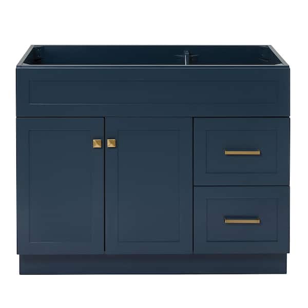 ARIEL Hamlet 42 in. W x 21.5 in. D x 34.5 in. H . Bath Vanity Cabinet without Top in Midnight Blue