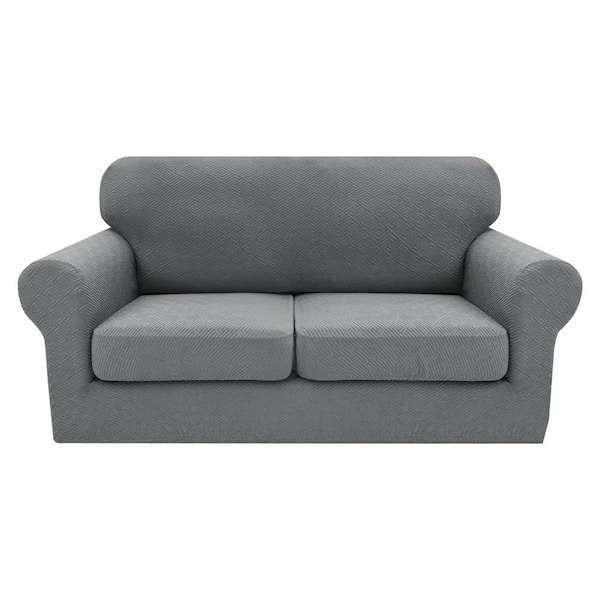 Phewnyzo 4-Piece Super Stretch Sofa Cover Set for 3-Cushion