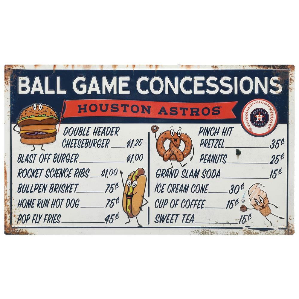 Houston Astros Distressed Baseball And My Dog Sign