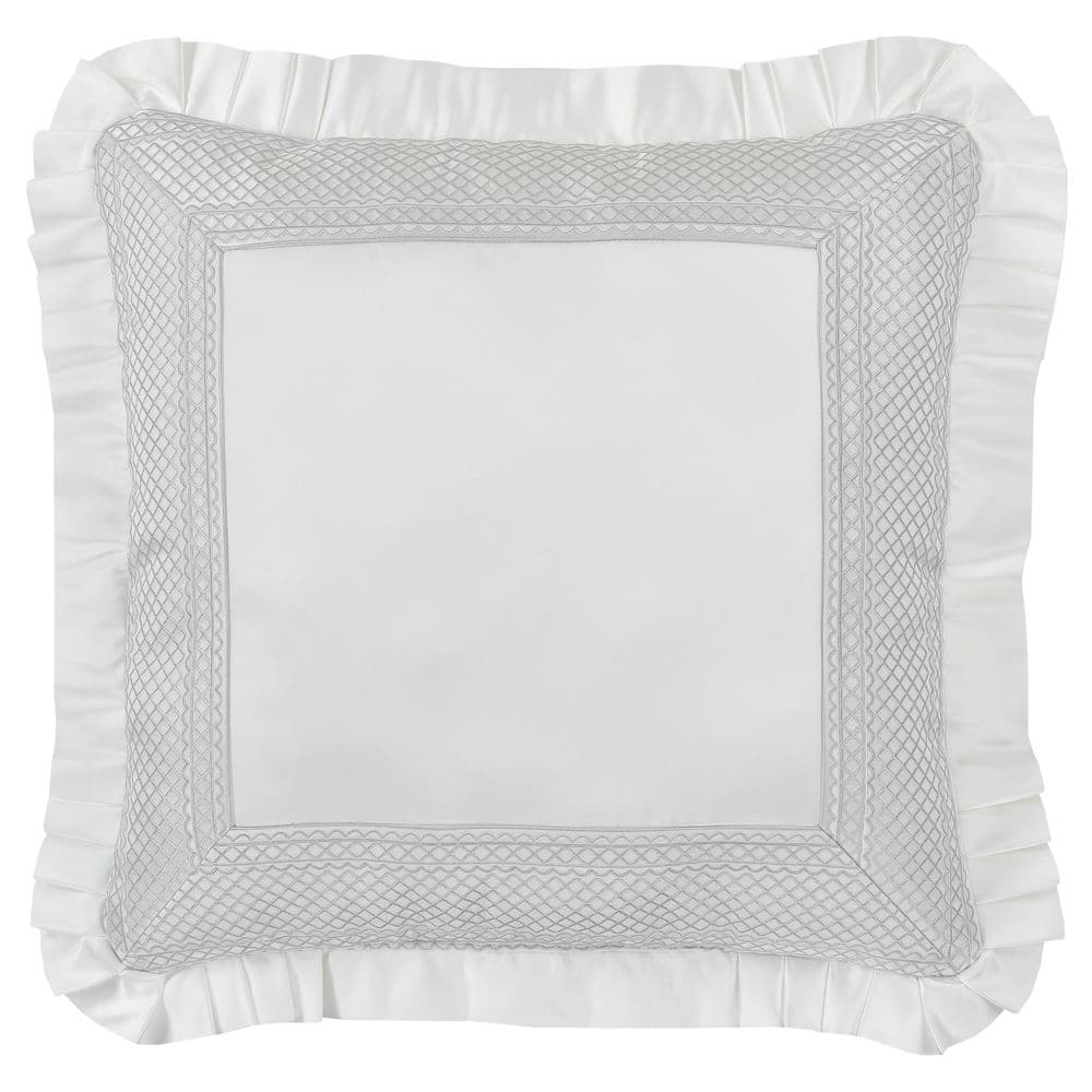 Branson Platinum Polyester Square Decorative Throw Pillow 20 x 20 in.
