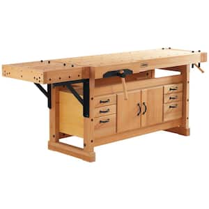 Elite 2500C Plus SM04 98 in. L Workbench with Cabinet Combo