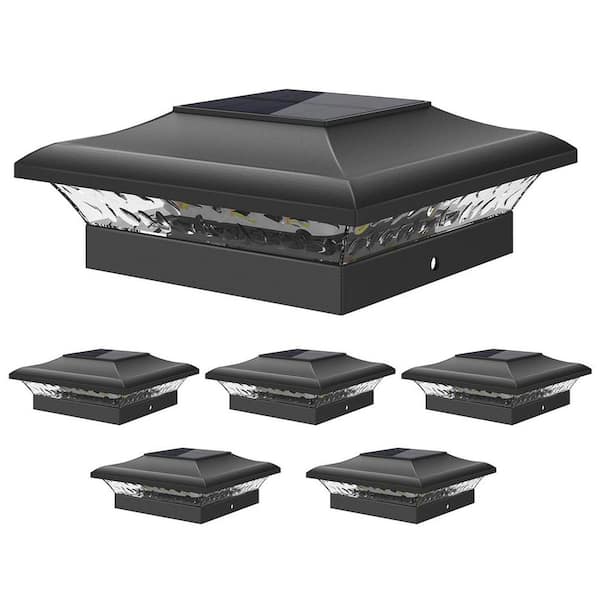 Labert 8 Pack Solar Post Lights Outdoor, Waterproof Fence Cap For