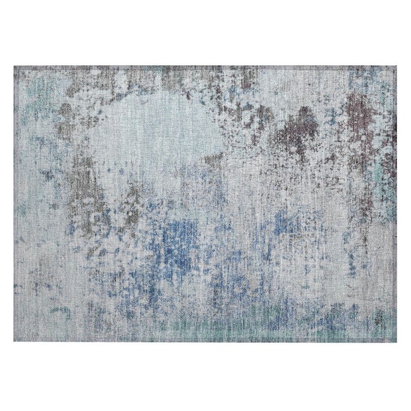 Addison Rugs Chantille Machine Washable Indoor/Outdoor Abstract ACN2070 Turquoise 1 ft. 8 in. x 2 ft. 6 in. Accent Rug