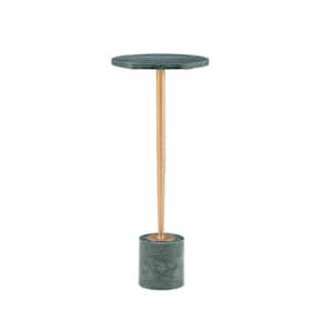 Tinker Green Marble/Gold Drink table