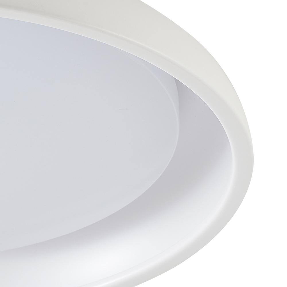 Matte White 24" LED Flush Mount Light with Acrylic Diffuser