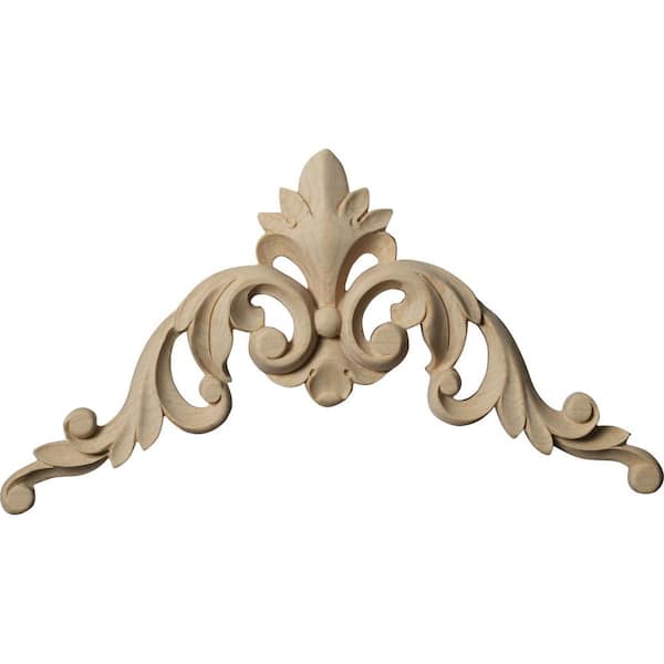 Ekena Millwork Raymond 3/4 in. x 8 in. x 8 in. Unfinished Alder Medium Corner Moulding