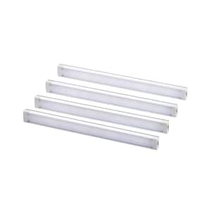 9 in. LED 4-Bar Tool-Free Under Cabinet Lighting Kit, Adjustable White Light