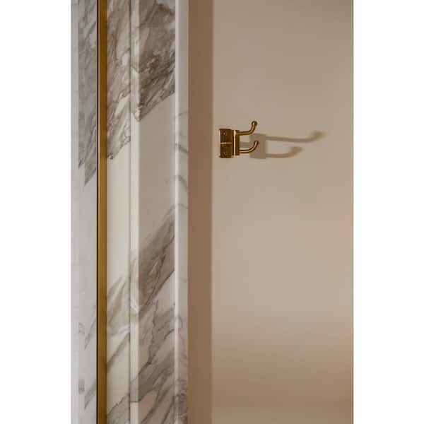 KOHLER Castia By Studio McGee J-Hook Double Robe/Towel Hook in Vibrant  Brushed Moderne Brass 35927-2MB - The Home Depot