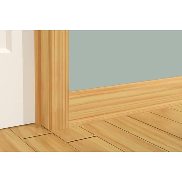 Alexandria Moulding 7/16 in. D x 1-3/8 in. W x 84 in. L Oak Wood Colonial Stop Moulding Pack (10-Pack)