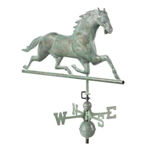 Horse Weathervane - Blue Verde Copper