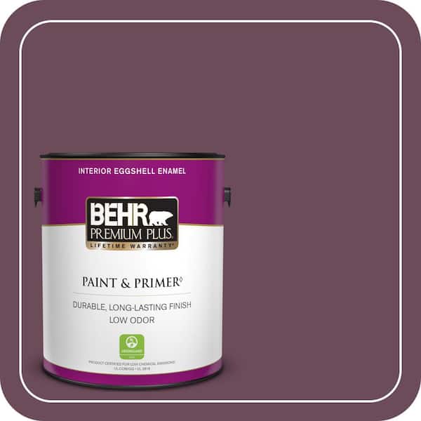 BEHR PREMIUM PLUS 1 gal. #PPU1-20 Spiced Plum Eggshell Enamel Low Odor Interior Paint & Primer