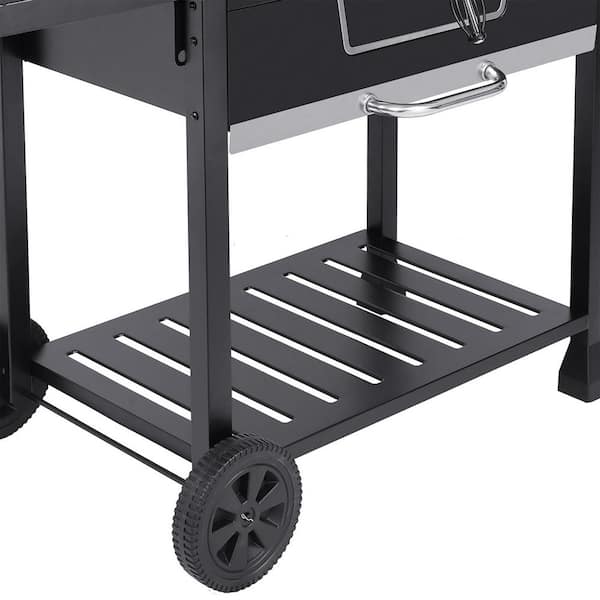 Royal Gourmet Deluxe 30 in. Charcoal Grill, BBQ Smoker Picnic