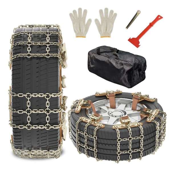 Upgraded Tire Chains, Car Snow Chains Emergency Anti-Skid Chains