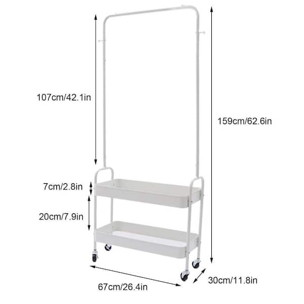 YIYIBYUS 7-Tiers 35-Hats Adjustable Hat White Metal Storage Rack Display  Stand with 4-Wheels for Retail Store OT-HSYXF-2294 - The Home Depot