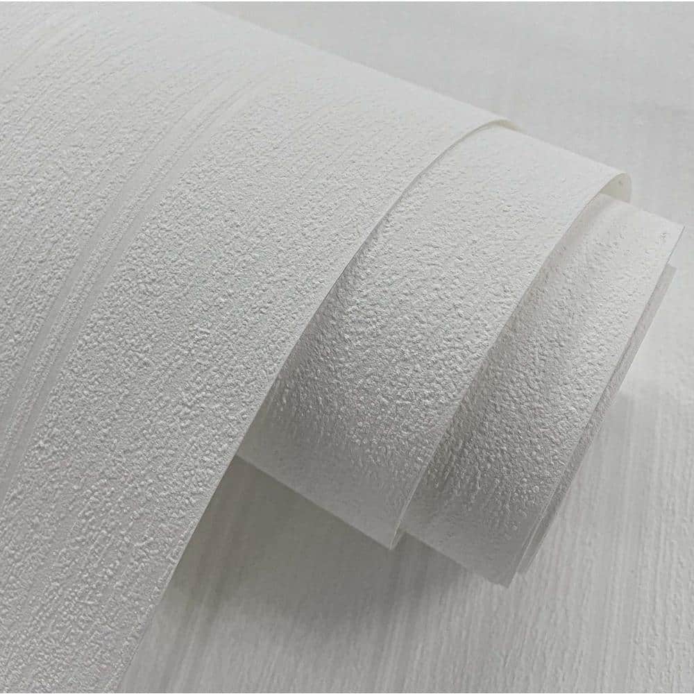 Off-White Faux Beadboard Paintable Unpasted Wallpaper