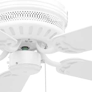 AirPro Hugger 52 in. Indoor White Ceiling Fan