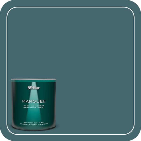 BEHR MARQUEE 1 qt. Home Decorators Collection #HDC-AC-05L Jade Semi-Gloss Enamel Interior Paint & Primer