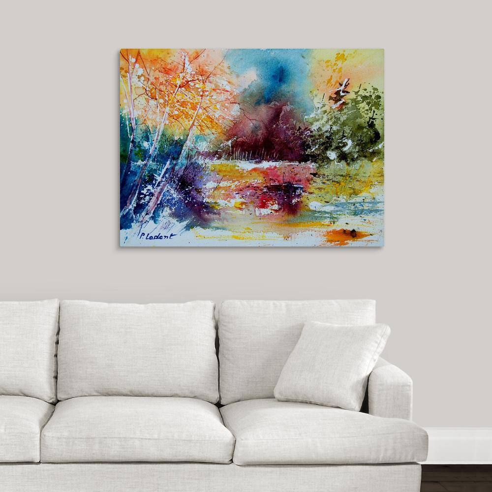 aqua 140908 by Pol Ledent Canvas Wall Art