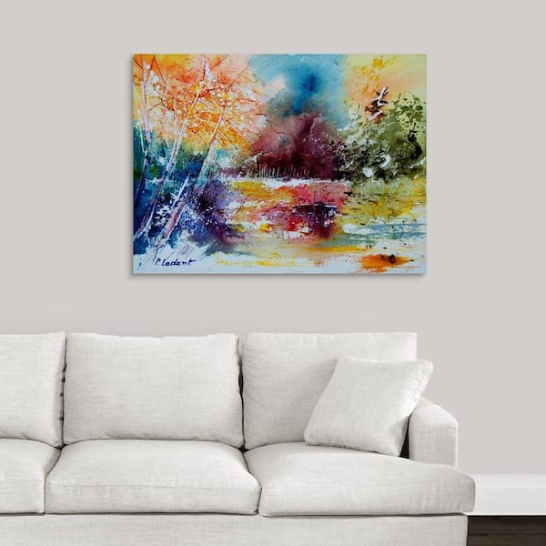 GreatBigCanvas "aqua 140908" by Pol Ledent Canvas Wall Art