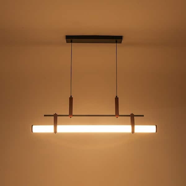Rennnsan Kelvoro 15-Watt 1-Light Black Linear Boho Integrated LED