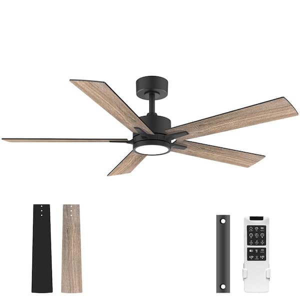 ✨ うじ✨ Jushua Light Pro 52 in. LED Indoor Black Smart Ceiling Fan
