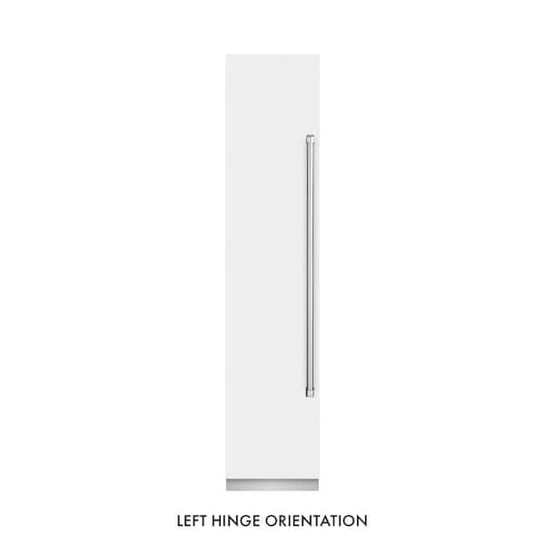 18 in. 8.6 cu. ft. Left Hinge Upright Column Freezer in White Matte with Graphite Gray Interior