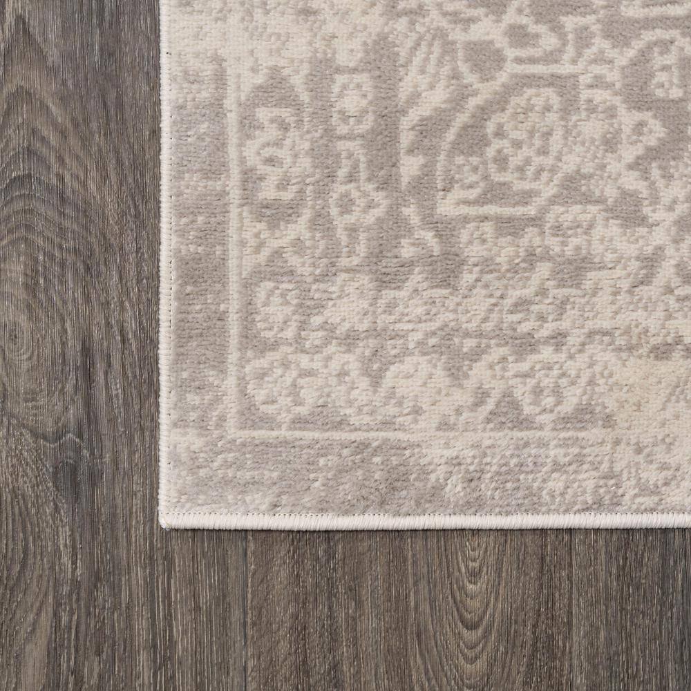 Ivory Synthetic Easy Care Rectangular Area Rug 3' x 5'