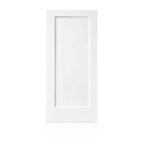 36 in. x 80 in. 1 Panel Hollow Core White Finished Composite Interior Door Slab