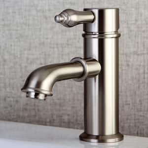 Paris Single Hole Single-Handle Mid-Arc Bathroom Faucet in Brushed Nickel