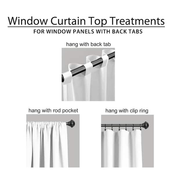 Lush Decor Navy Striped Rod Pocket Room Darkening Curtain 52 In W X 95