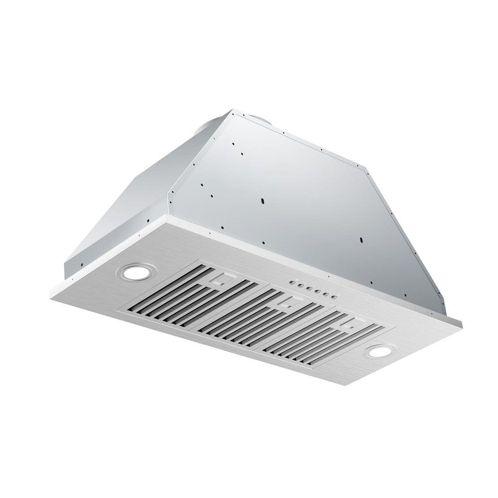 36 in. 900 CFM Convertible Insert Range Hood with Low Noise,Long-term Warranty,4-Speed Control,Lights in Stainless Steel