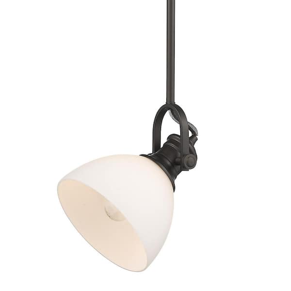 Golden Lighting Hines 1-Light Rubbed Bronze Standard Mini Pendant