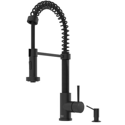 Matte Black Side Sprayer Kitchen Faucets Kitchen The Home Depot