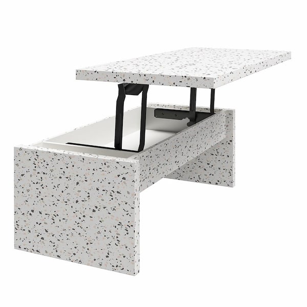 Mr. Kate Winston Faux Terrazzo Rectangle Lift-Top MDF Coffee Table