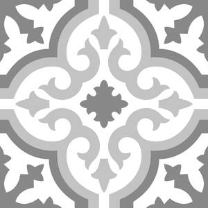 Gray 12 in. x 12 in. Roma PVC Peel and Stick Tile (Total Square Footage Covered 50 sq. ft./20-Pack)