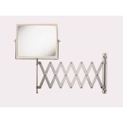 Wall Mount Hind Sight Makeup Mirror, Makeup Mirror With Extension Arm