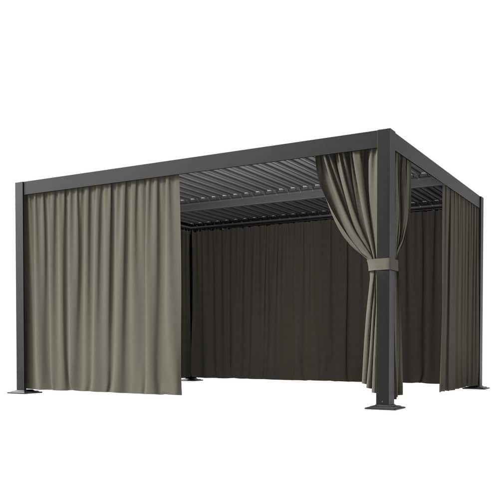 WNP 10 ft. x 13 ft. Universal Outdoor Privacy Curtains, Gazebo