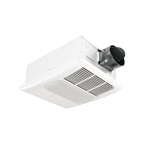 Delta Breez Radiance Series 80 CFM Ceiling Exhaust Bathroom Fan with Dimmable LED Light and Heater