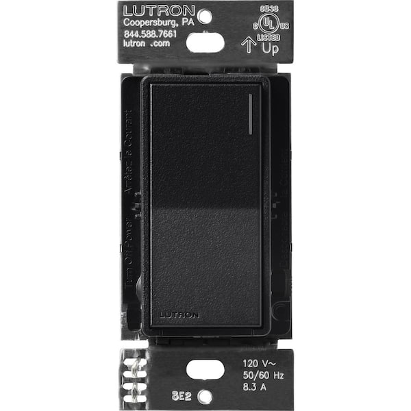 Lutron Sunnata Companion Switch, only for use with Sunnata On/Off Switches, Midnight (ST-RS-MN)