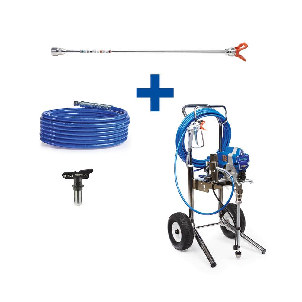 Graco Pro 210ES Cart Airless Paint Sprayer with 20 in. Extension, 50 ft. Hose and TRU621 Spray Tip -  18F046