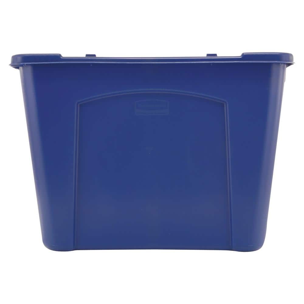 Blue 14 Gallon Stackable Plastic Recycling Bin
