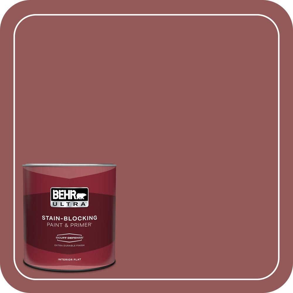 1 qt. #150F-6 Gallery Red Extra Durable Flat Interior Paint & Primer price history on PriceWatchPro