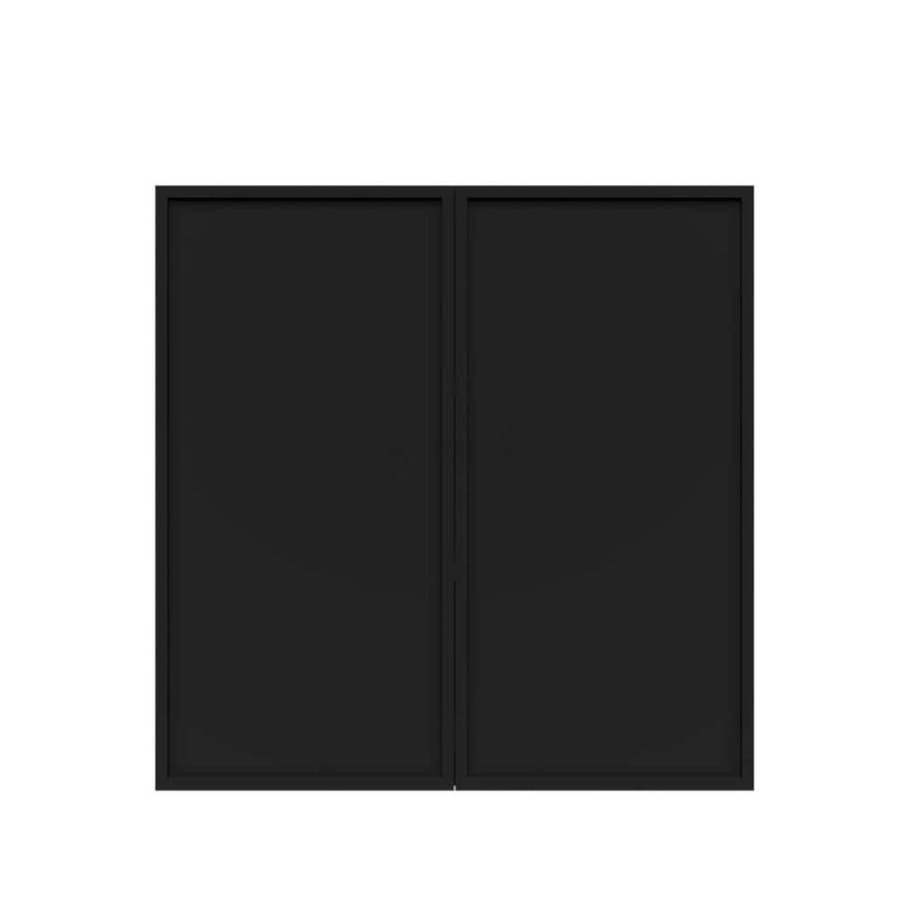 Slim Shaker Assembled 27 in. W x 36 in. H x 12 in. D Wall Kitchen Cabinet in Black price history on PriceWatchPro